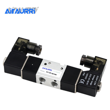 3V120-06  solenoid Air Valve 3 Port 2 Position 1/8" Solenoid Air Valve Single NC Normal Closed Double control 2024 - buy cheap