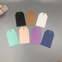 120pcs/lot Simple Style 7*4cm Gift Favor Hang Tag Colorful Exquisite Natural Kraft Craft Packing Labels Card 2024 - buy cheap