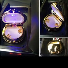 Car-Styling Car Cigarette ashtray with LED lamp For Cadillac CTS XTS SRX ATS CT6 ESCALADE 2024 - buy cheap