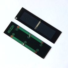 Mini Módulo de células solares bolycrystal, sistema de cargador de Panel Solar, educación de batería, 65x20MM, epoxi, 0.125W, 0,5 V, 10 Uds. 2024 - compra barato