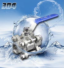 1PC DN65 G2-1/2" Female 3-Piece Type Full Ports 304 Stainless Steel Ball Valve 2024 - buy cheap