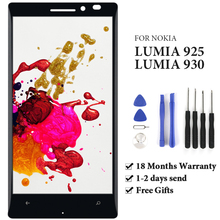 Для Nokia Lumia 925 N925 RM-893 ЖК-кодирующий преобразователь сенсорного экрана в сборе Часть для Nokia Lumia 930 N930 RM-1045 ЖК-дисплей с рамкой 2024 - купить недорого
