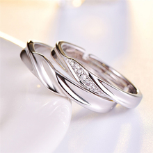 Складные кольца для влюбленных пар, обручальные кольца Love Promise для пар, набор обручальных колец из нержавеющей стали, 2 шт./пара 2024 - купить недорого