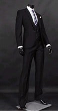 Slim Fit Groom Tuxedo Groomsmen Black Wedding/Dinner/Evening Suits Best Man Bridegroom (Jacket+Pants+Tie+Vest) B16 2024 - buy cheap