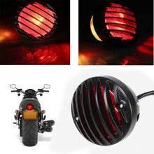 Motorcycle Tail Brake Light For Harley Bobber Chopper Custom Black 12V 2024 - buy cheap