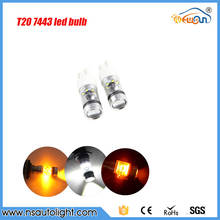 2pcs 75w super bright T20 led 7443 w21/5w led light car tail brake stop reserve auto lamp bulb 12V car styling 2024 - купить недорого