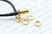 50 pcslot MCX Plug Right Angle to SMA Jack Straight Bulkhead Connector RG174 Extension Pigtail Cable 15cm Free Shipping 2024 - buy cheap