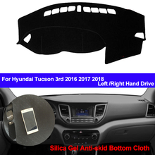 Car Dashboard Cover For Hyundai Tucson 3rd 2016 2017 2018 Dash Mat DashMat Silicone Non-Slip Sun Shade Dash Board Car Styling 2024 - buy cheap