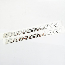 1 комплект 3D хром эмблема мотоцикла эмблемы скутер светоотражающие наклейки для suzuki burgman AN125 AN200 AN400 AN650 2024 - купить недорого