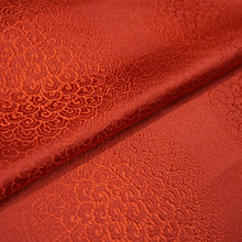 75 см x 100 см металлическая жаккардовая парча ткань, оранжевый ветер узор 3D жаккардовая пряжа, окрашенная ткань для женщин юбка пальто платье 2024 - купить недорого