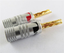 20x 24K Nakamichi Gold Plated Copper BFA 4mm Banana Plug Male Speaker Connector 2024 - buy cheap