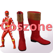 Bakuryuu Sentai Abaranger/красный солдат; обувь для костюмированной вечеринки; ботинки для Хэллоуина; аксессуары для костюмированной вечеринки 2024 - купить недорого