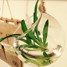 Креативная подвесная стеклянная ваза суккуленты прозрачное стекло растение Террариум украшение для дома Zakka аксессуары 2024 - купить недорого