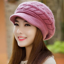 XINGMING Knitted Hat Women Winter Hats for Women Ladies Beanie Girls Skullies CAPS Bonnet Femme SnapBack Warm Wool Hat 2024 - buy cheap
