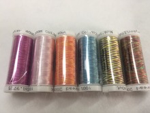 Simthread-Hilo de bordar de poliéster, colores variados, 6 colores, 300 yardas por carrete 2024 - compra barato