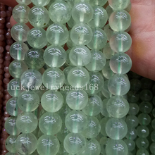 Free Shipping Fashion Jewelry  10mm Beautiful Natural Green Grapestone Round Ball Loose Beads 15.5" FG6886 2024 - buy cheap