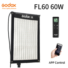 Godox-Luz LED Flexible FL60 60W, lámpara de tela enrollable con controlador, Control remoto, soporte en forma de X y Aplicación Móvil 2024 - compra barato