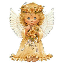 ArtBack 5D DIY Diamond Embroidery Baby angel Diamond Painting Cross Stitch flower Full Drill Mosaic Decoration 2024 - buy cheap