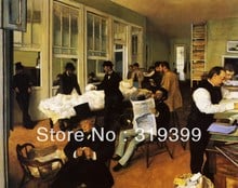 100% handmade Oil Painting Reproduction,a cotton office in New Orleans ,Free DHL Shipping,Handmade oil paintings 2024 - buy cheap