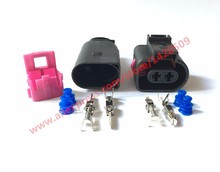 20 Sets 2 Pin 1J0973722 1717692-1 8D0973822 3.5mm Female Male Auto Temp Sensor Plug Electric Horn Socket  Connector For VW Audi 2024 - buy cheap