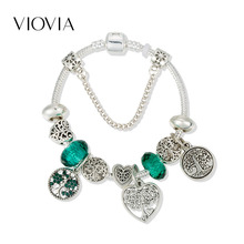 VIOVIA Charm Bracelet & Bangles Beads With Tree of Life for Women Fashion Jewelry Fit Original Bracelets Pulseira B19052 2024 - buy cheap