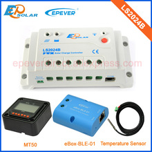 Regulador de potencia solar pwm LS2024B 20A EPEVER EPsolar productos originales MT50 medidor remoto y sensor de temperatura ble eBOX 12 V/24 V 2024 - compra barato