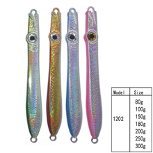 2PCS 80g/100g/150g/180g seawater Deep sea Fishing Spoon Lure Metal Jig Lure Slice Jigbait spoon Spinner baits Free shipping 2024 - buy cheap