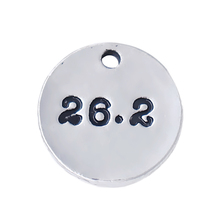 Popular Marathon Sports Jewelry Charm 13.1 Round Metal Pendant Runners Gift Accessories 2024 - buy cheap