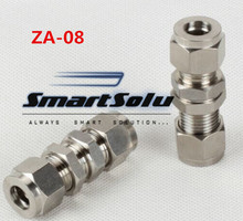 Free shipping Passthrough Stainless Steel Connector Fitting, ZA-08 Thread, Homebrew Fitting,Straight terminal fittings 2024 - buy cheap