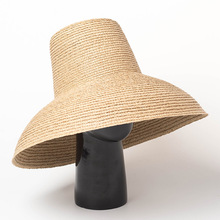 HH7245 summer natural handmade RAFFIA Designer tassel LEISURE high top beach  lady holiday cap men women fedoras hat 2024 - buy cheap