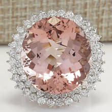 Женское кольцо с большим оранжевым овальным камнем, роскошное свадебное кольцо с белым кристаллом, ювелирное украшение на годовщину, F5K335 2024 - купить недорого