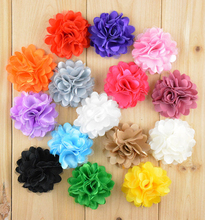 300 unids/lote Chic Chiffon flores para DIY accesorios para el cabello de las mujeres accesorios de ropa 2024 - compra barato