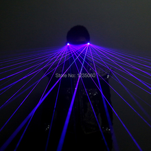 Novo roxo óculos de luz laser dj festa palco mostra usa homem laser projetor clube bar desempenho discoteca ballroom dança trajes 2024 - compre barato