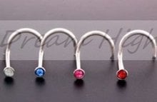 New Arrival Nose Piercing  Hot sell Nose Ring Nose screws free shipping mixed  Color 0.6mm 2024 - buy cheap