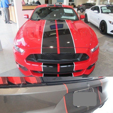 Pegatinas de revestimiento de coche para Ford Mustang, calcomanías de carreras de capó de coche, 8 colores, 10 ", 2015-2018 2024 - compra barato