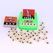 Juego de letras del alfabeto de la escritura del alfabeto del juguete ABC inglés juguete educativo de Aprendizaje Temprano tarjetas de flash para niños A1 2024 - compra barato