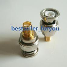10X BNC Male Plug to SMA Female Plug Jack Center Coaxial RF Adapter Connector 2024 - buy cheap