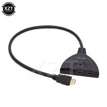 HDMI сплиттер 3 в 1, 4K * 2K 3D Mini 3 порта HDMI переключатель 1.4b 4K переключатель для DVD HDTV Xbox PS3 PS4 2024 - купить недорого