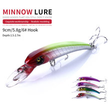 20pcs  9CM 5.8G minnow fishing lures crankbaits wobbler pike carp trout perch catfish fishing baits pesca fishing tackles 2024 - buy cheap