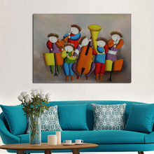 New Modern Design Decorative Oil Paintings Art Pictures High Quality Concert Wall Stickers On Canvas for Home Decor 2024 - buy cheap