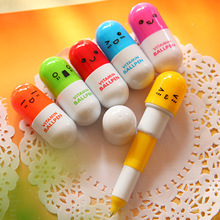 100 Pcs Hot Sale Cartoon Colorful Flexible Ballpoint Pen Korean Stationery Creative Ball Point Pen Gift School Supplies Capsule 2024 - buy cheap