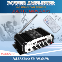 FM-радиоприемник 2CH Hi-Fi Bluetooth автомобильный аудио усилитель мощности FM-радио плеер SD USB DVD MP3 вход для автомобиля мотоцикла дома 2024 - купить недорого