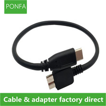 USB-кабель 3,1 Type-C, Кабель-адаптер типа «папа»-Micro B 3,0, 10 Гбит/с, высокоскоростной провод для жесткого диска, провод для Macbook, черный 2024 - купить недорого