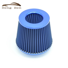 HB 1PC Universal Auto Vehicle Car Air Filter Cold Air Intake Filter Cleaner 76mm Dual Funnel Adapter works 76mm 2024 - buy cheap