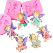 3D Angel Baby Silicone Fondant Cake Molds Fairy Baby DIY Cake Decorating Tools Soap Resin Clay Candy Clay Chocolate Moulds 2024 - buy cheap