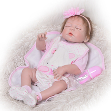 KEIUMI 23 Inch Full Body Silicone Babies Doll Realistic New Born Baby Girl Fashion Reborn Baby Dolls For Kids Playmates New Gift 2024 - buy cheap