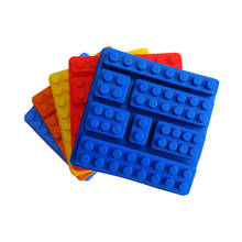 Silicone Lego Brick Style Square Ice Mold Chocolate Mold Cake Jello Mold Building Blocks Ice Tray DIY Children Cake Mold D0027-2 2024 - buy cheap