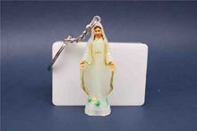 Catholic plastic blue Maria statue key chain. Plastic Paris Virgin Mary Keychain, Virgin Mary Statue. Key ring holder medal. 2024 - buy cheap