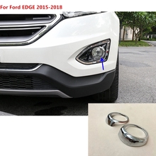 Luz antiniebla delantera para coche Ford EDGE, 2015, 2016, 2017, 2018, lámpara detector, marco de estilismo, cubierta de cromo ABS, embellecedores 2 2024 - compra barato