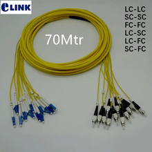 12 core 70M Patchcord LC-LC SC-SC LC-SC FC-FC LC-FC SC-FC SM ftth fiber Trunk Breakout 2.0mm LC SC FC optical fiber jumper ELINK 2024 - buy cheap